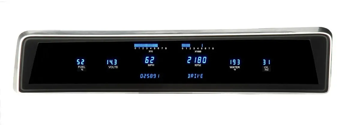 Dakota Digital Vfd3-66C Direct-Fit Gauge Kit – Vintage Dash Compatible, No Backlight 1