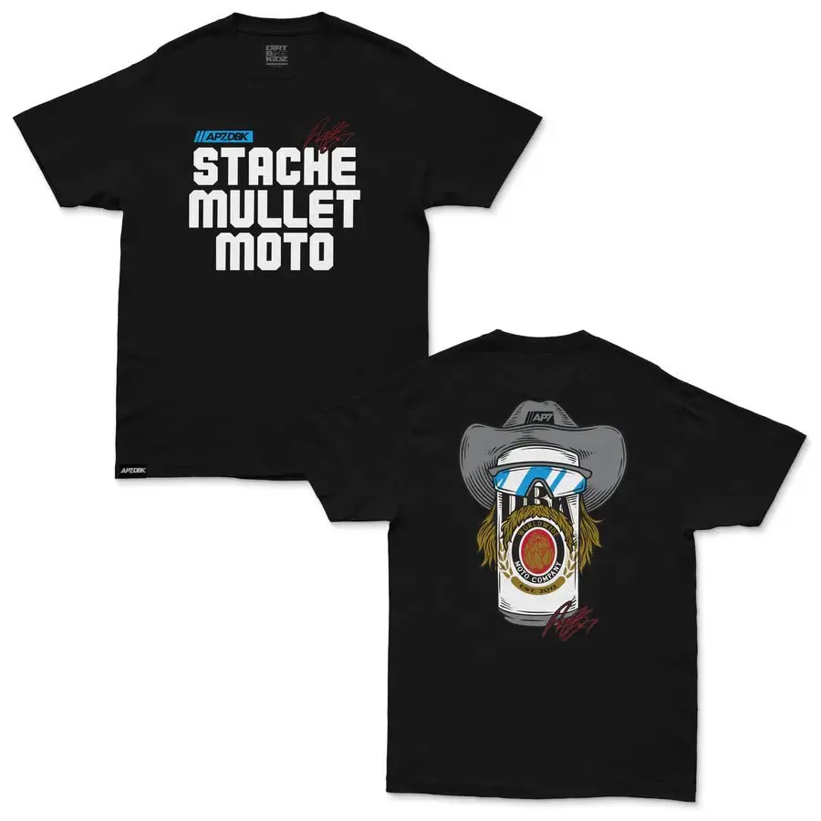 Dbk Stache Mullet Moto Tee 1
