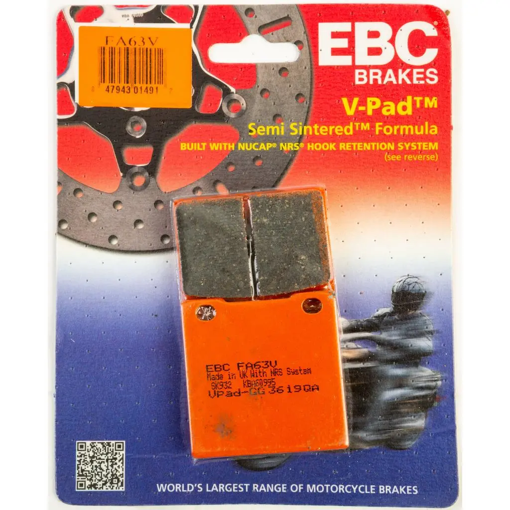 Ebc Semi-Sintered Brake Pads | Fa63v 1
