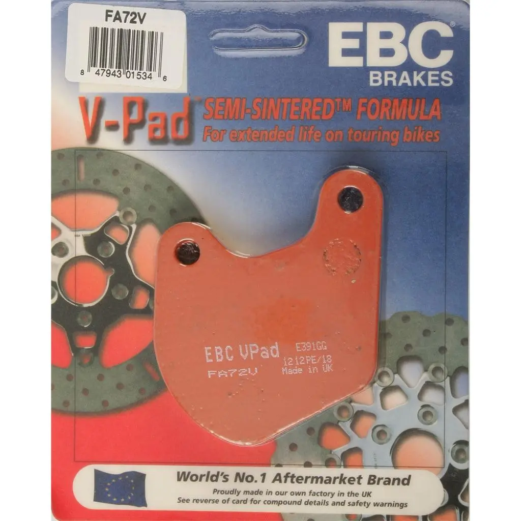 Ebc Semi-Sintered Brake Pads | Fa72v 1