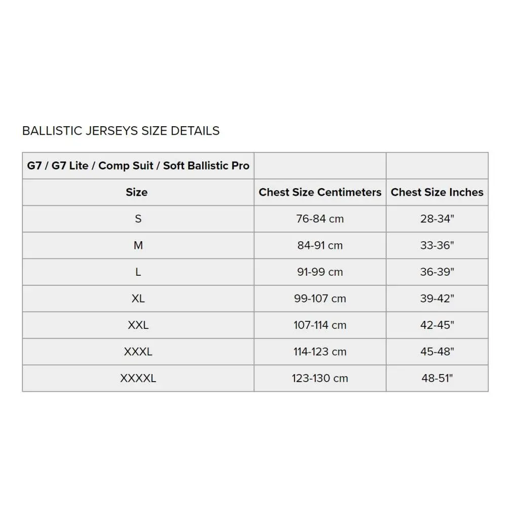 Evs G7 Ballistic Lite Jersey | G7lite-Bk 3