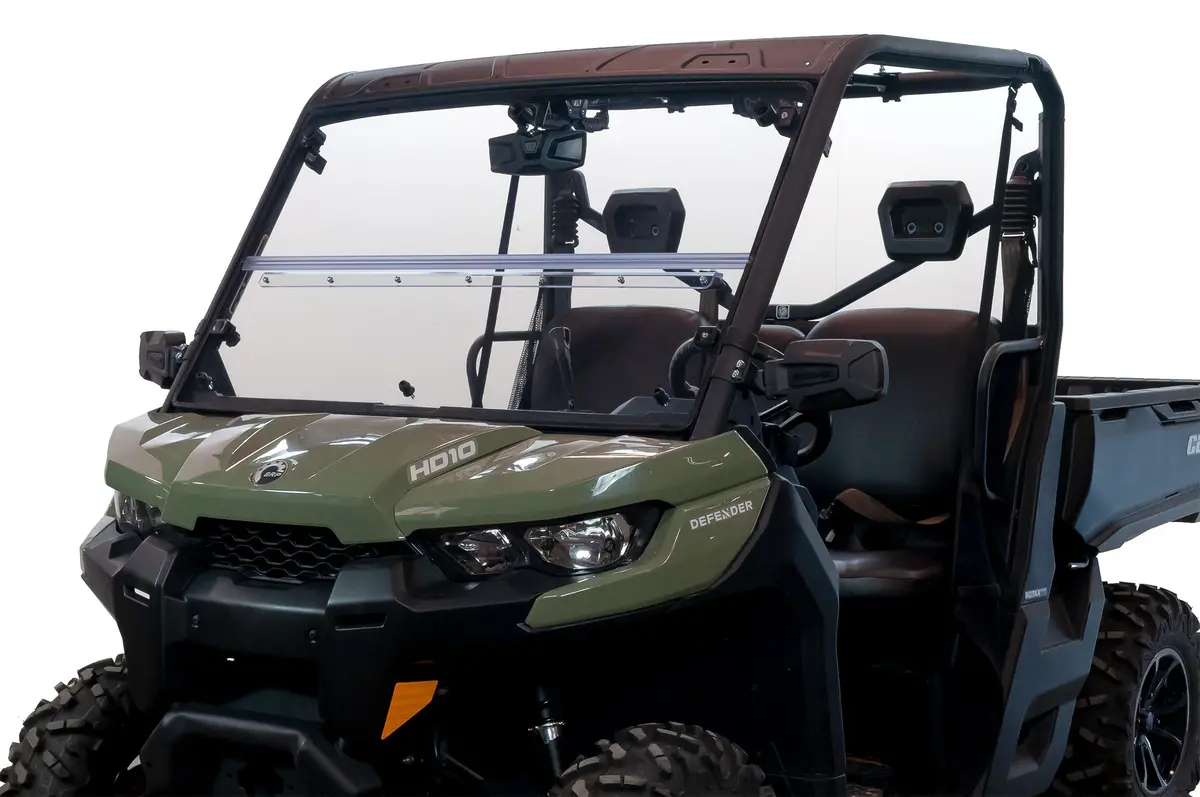 Seizmik Flip Windshield Versa-Fold (Uv Resistant Poly) Can-Am Defender | 50-25037Kit 1
