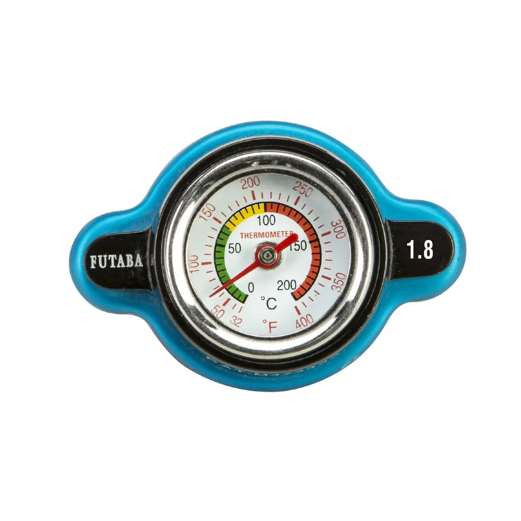 Fire Power Radiator Cap W/ Temperature Gauge 1