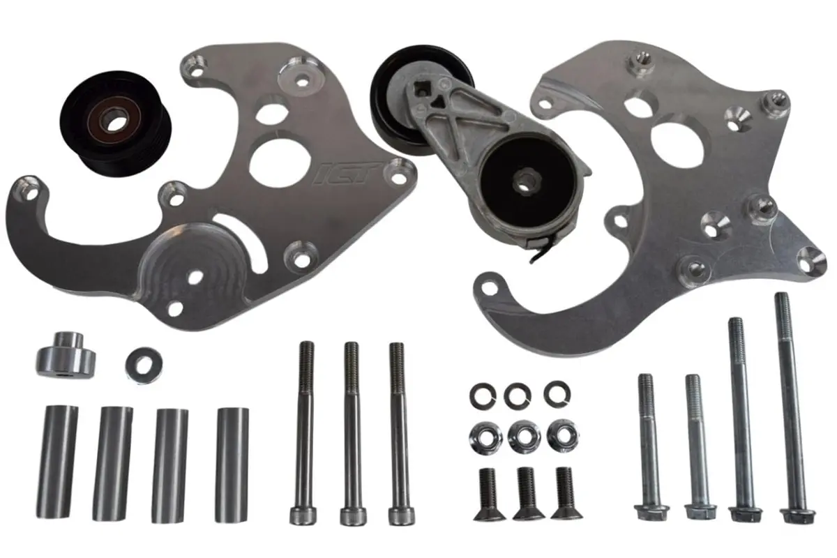 Ict Billet Air Conditioning Compressor Mount Bracket - 551585X-1 1
