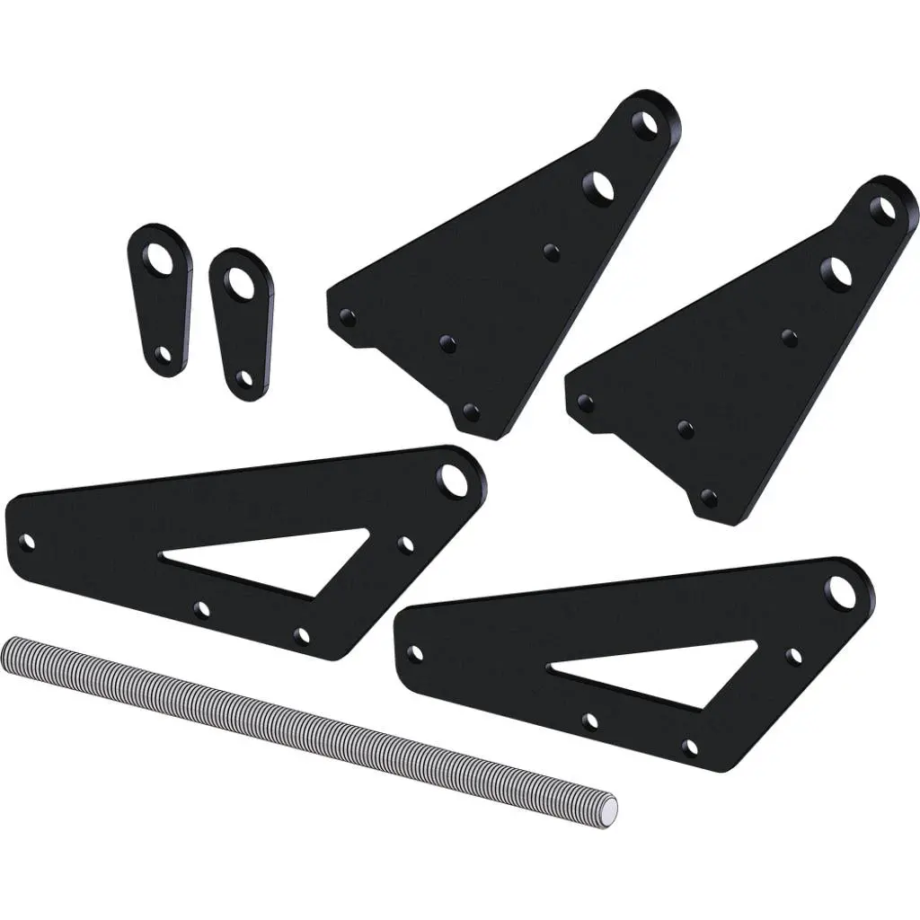 Kfi 6" Positive Utv Sq Push Tube Leveling Kit | 106326 1