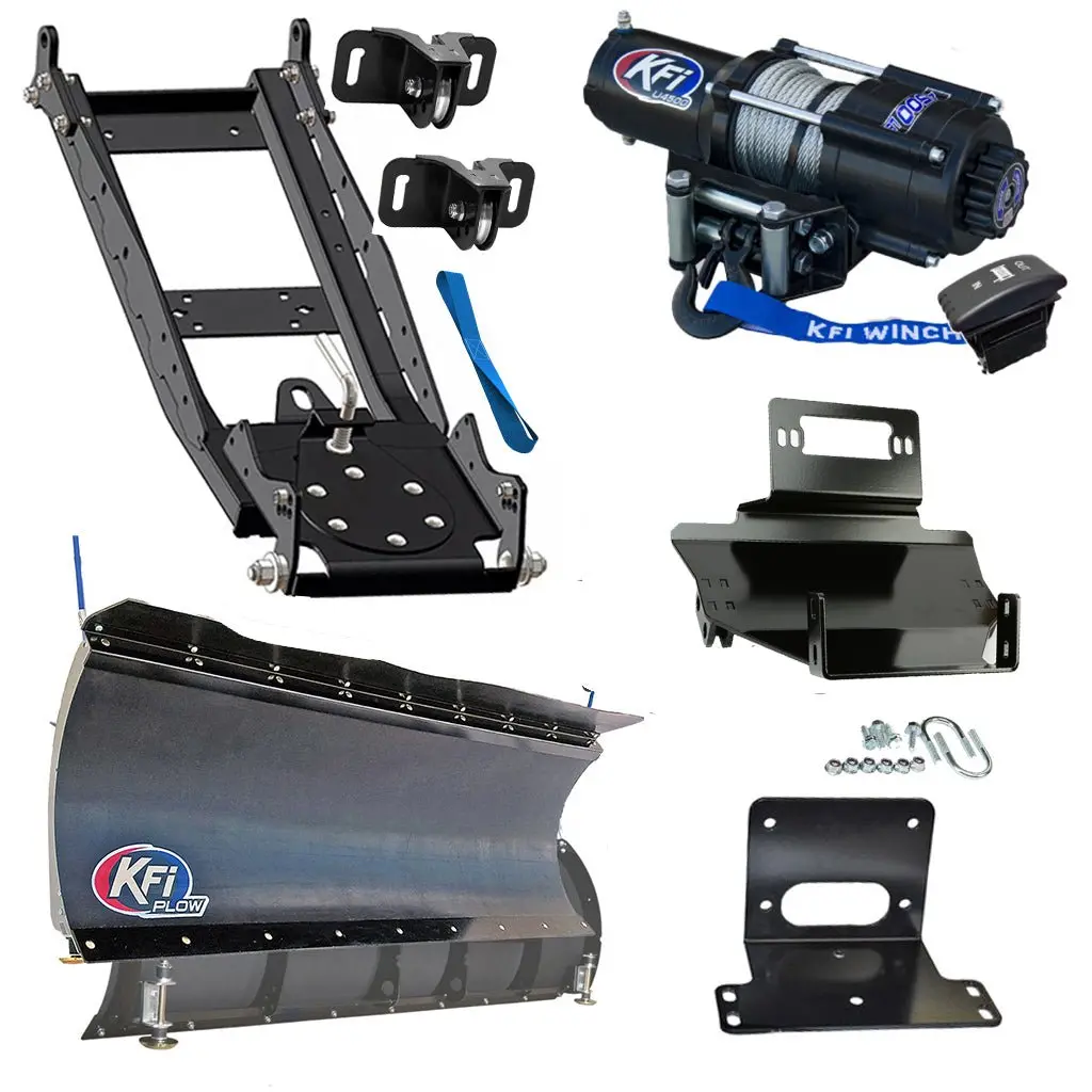 Kfi Snowplow Kit Fits Kawasaki Kaf 400 Mule 600/610 7