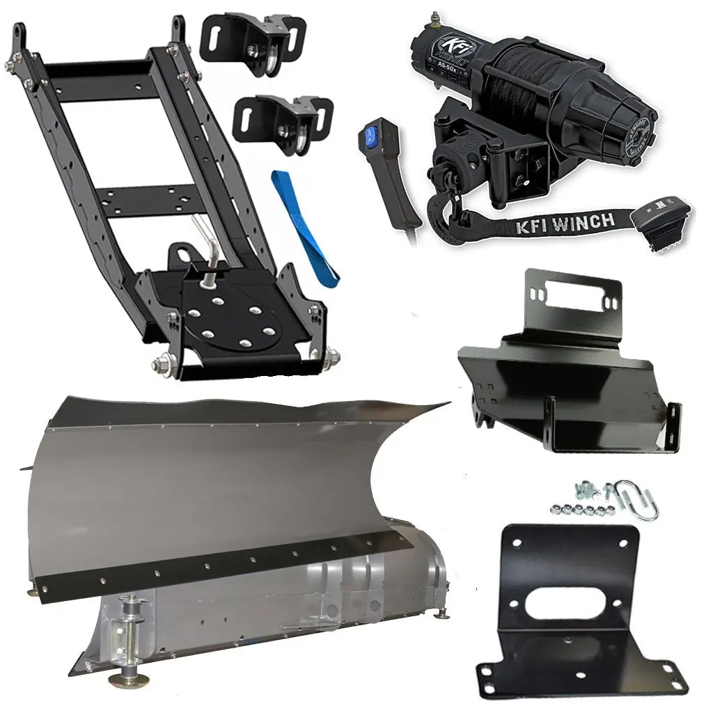 Kfi Snowplow Kit Fits Kawasaki Kaf 400 Mule 600/610 4