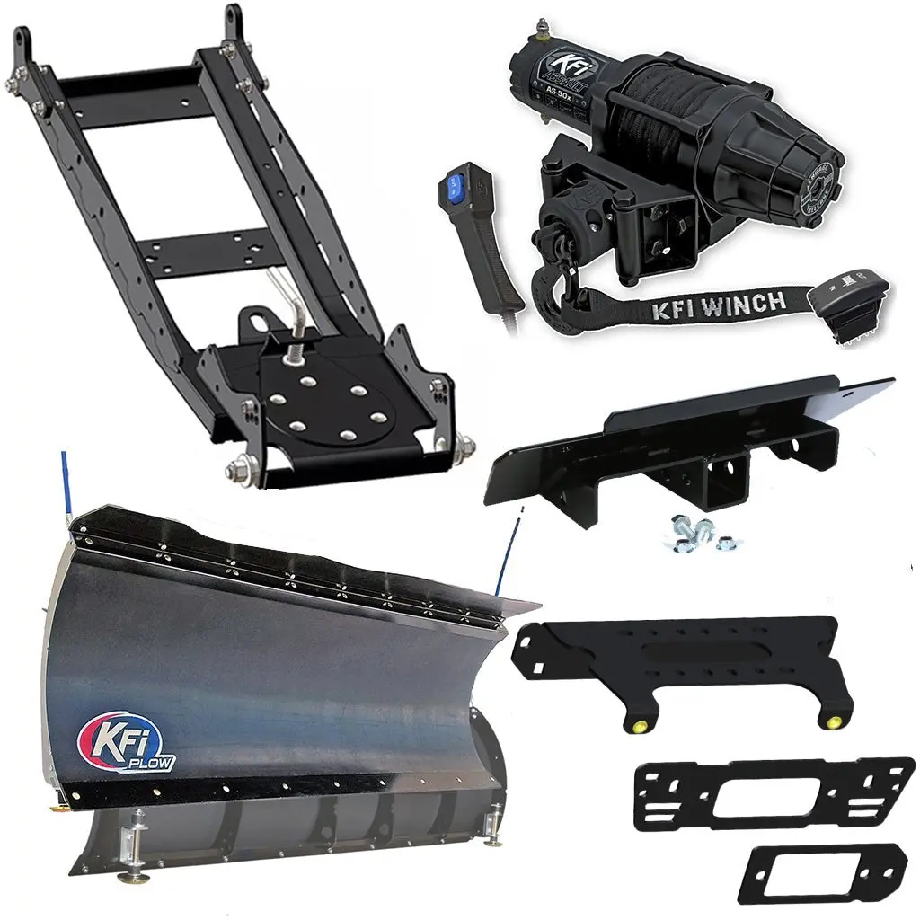 KFI Full-Size Snowplow Kit Compatible with Polaris Ranger Crew, XP 570, 900, and 1000 Models - Image 9