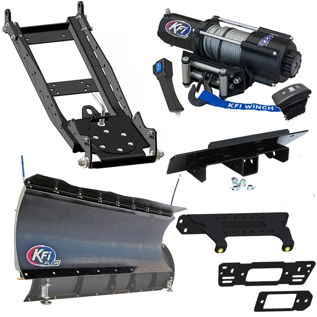 KFI Full-Size Snowplow Kit Compatible with Polaris Ranger Crew, XP 570, 900, and 1000 Models - Image 8