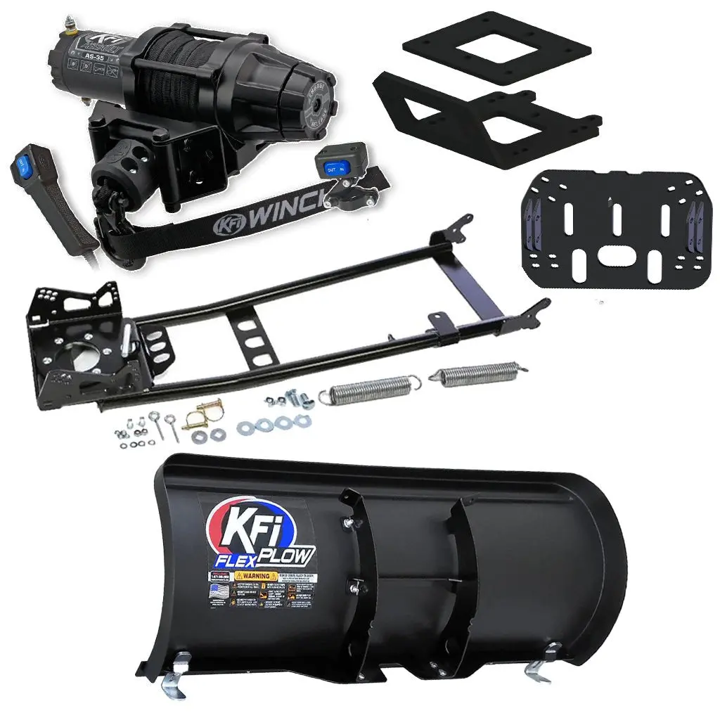 Kfi Snowplow Kit Yamaha Kodiak 450 4X4 Atv (2018-On) 9