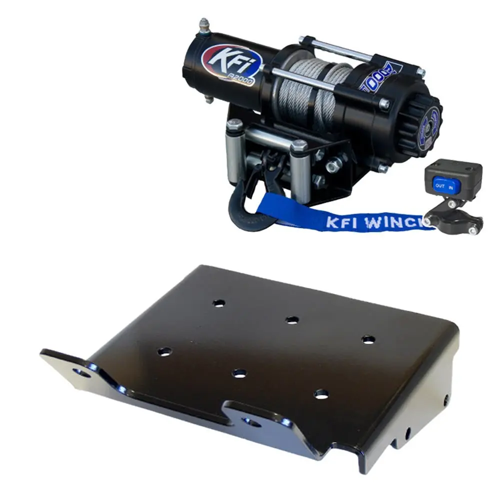Kfi Winch & Winch Mount Kit Fits 2008-On Suzuki King Quad 400 4X4/As/Af/Asi/Fsi Atv 1