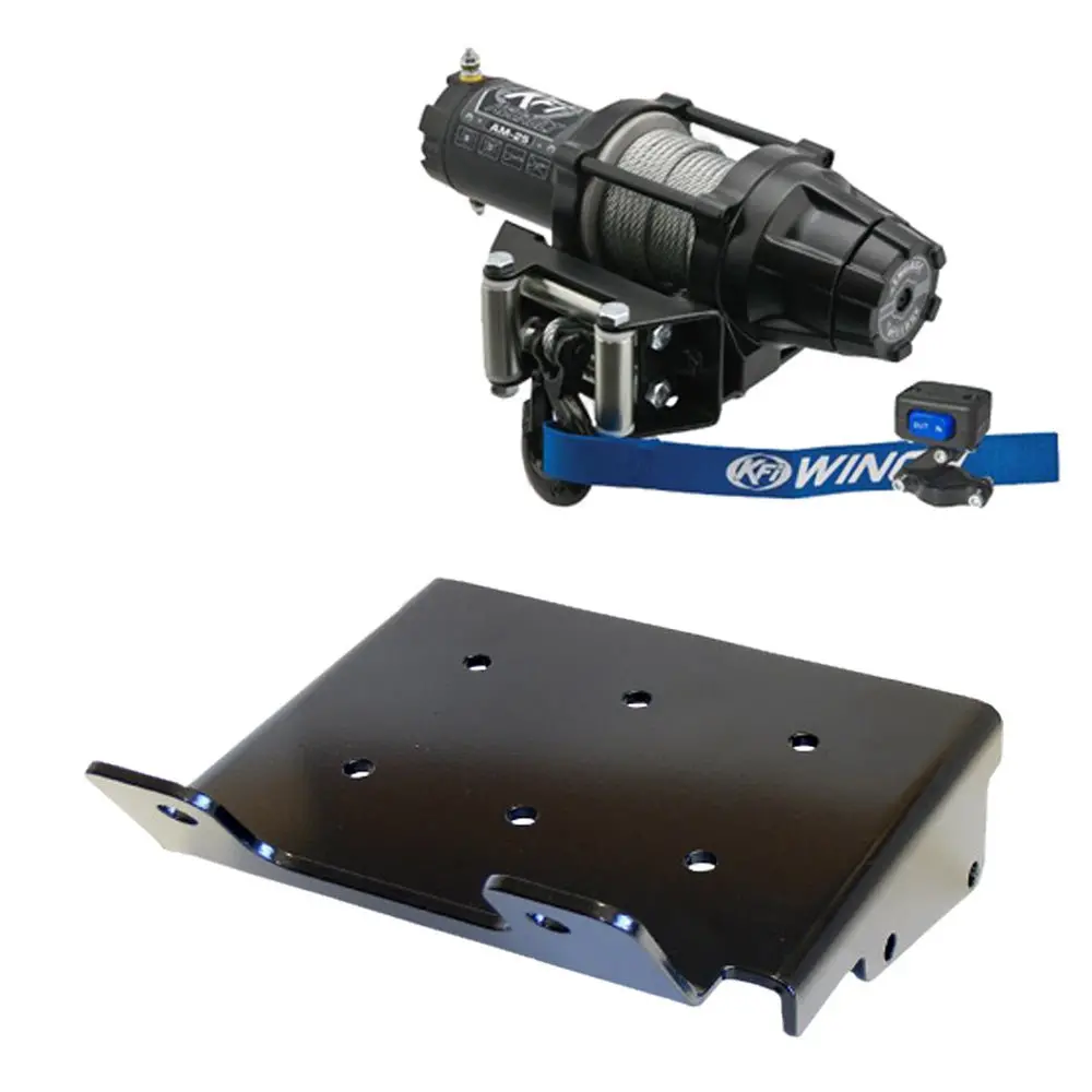 Kfi Winch & Winch Mount Kit Fits 2008-On Suzuki King Quad 400 4X4/As/Af/Asi/Fsi Atv 4