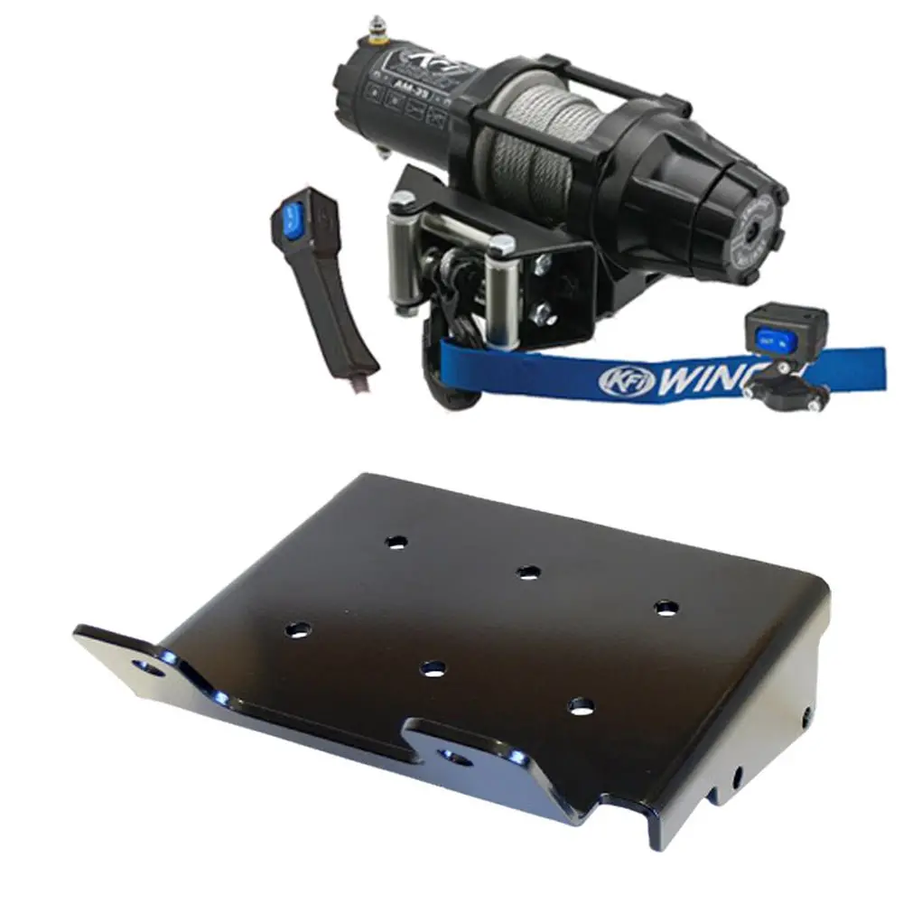 Kfi Winch & Winch Mount Kit Fits 2008-On Suzuki King Quad 400 4X4/As/Af/Asi/Fsi Atv 5