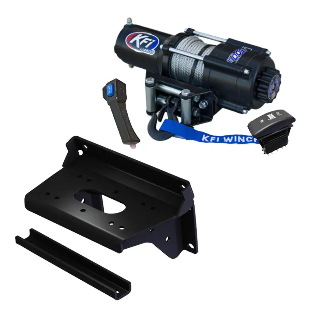 Kfi Winch & Winch Mount Kit Fits Kawasaki-Pro-Dx/Pro-Dxt/Pro-Fx/Pro-Fxr/Pro-Fxt 1
