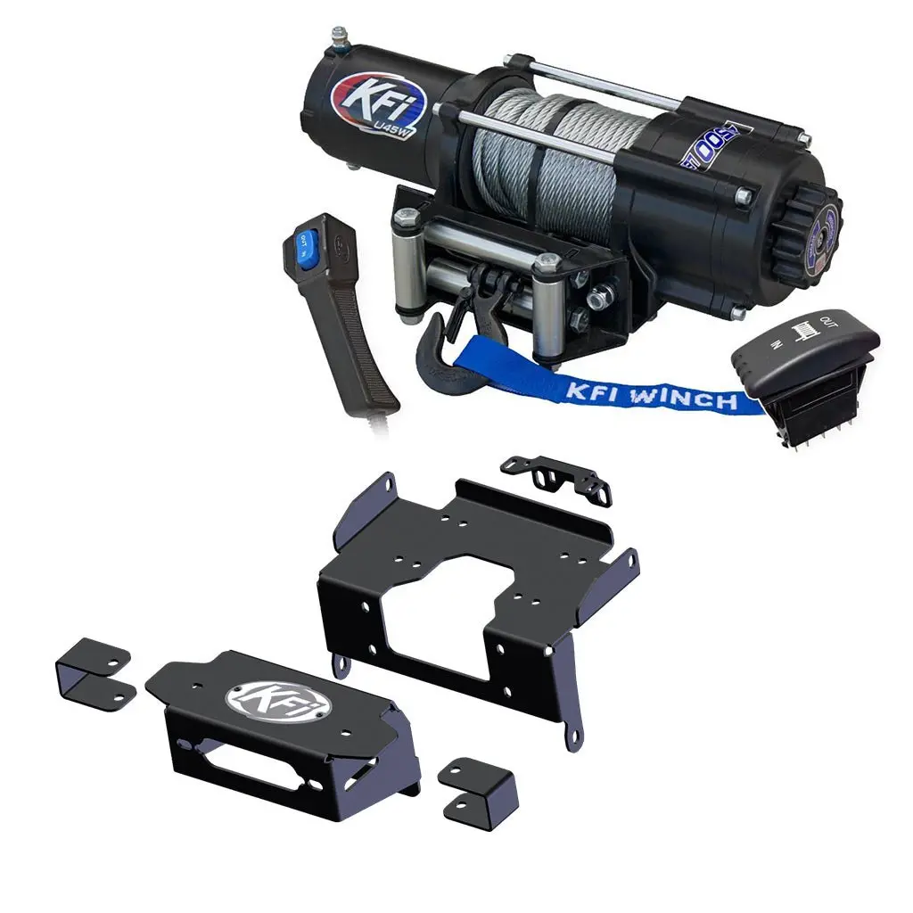 Kfi Winch & Winch Mount Kit Honda Talon 1000 Winch Mount 2