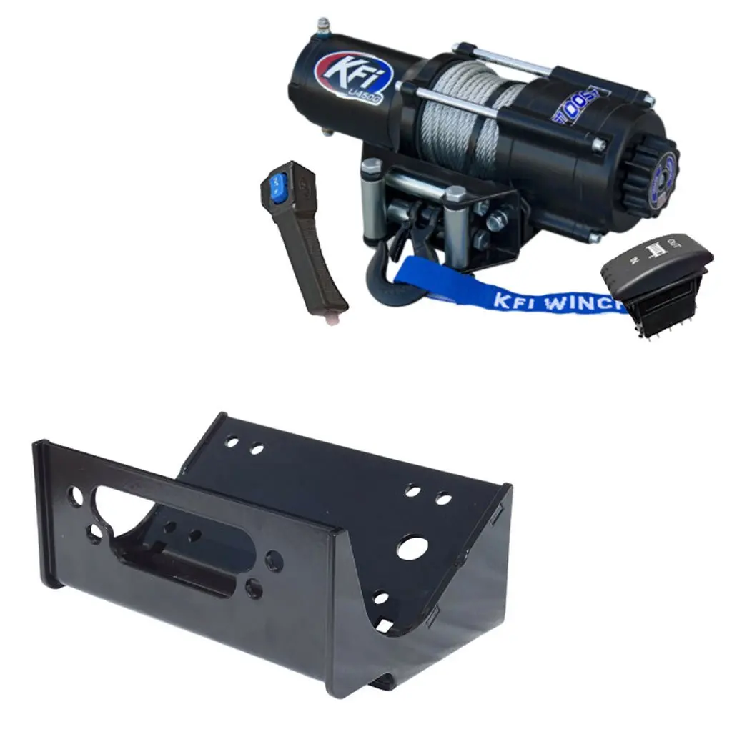 Kfi Winch & Winch Mount Kit Kawasaki Teryx 800 & Teryx4 750/800 1