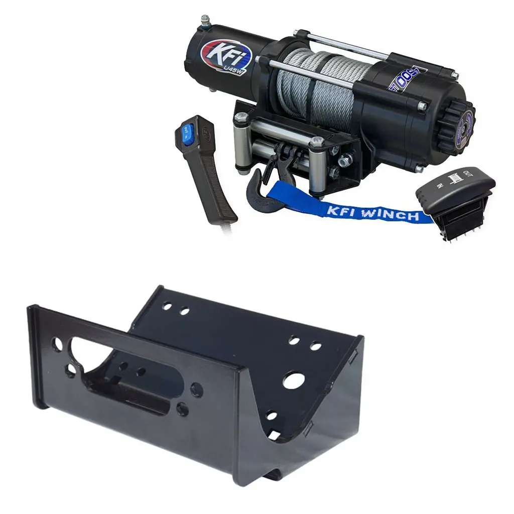 Kfi Winch & Winch Mount Kit Kawasaki Teryx 800 & Teryx4 750/800 2