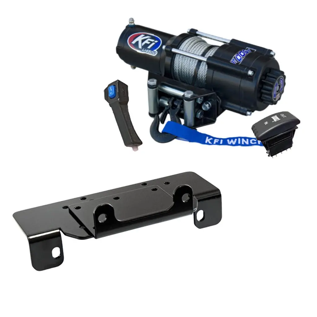 Kfi Winch & Winch Mount Kit Kubota Rtv1100 Winch Mount 2007-2013 1