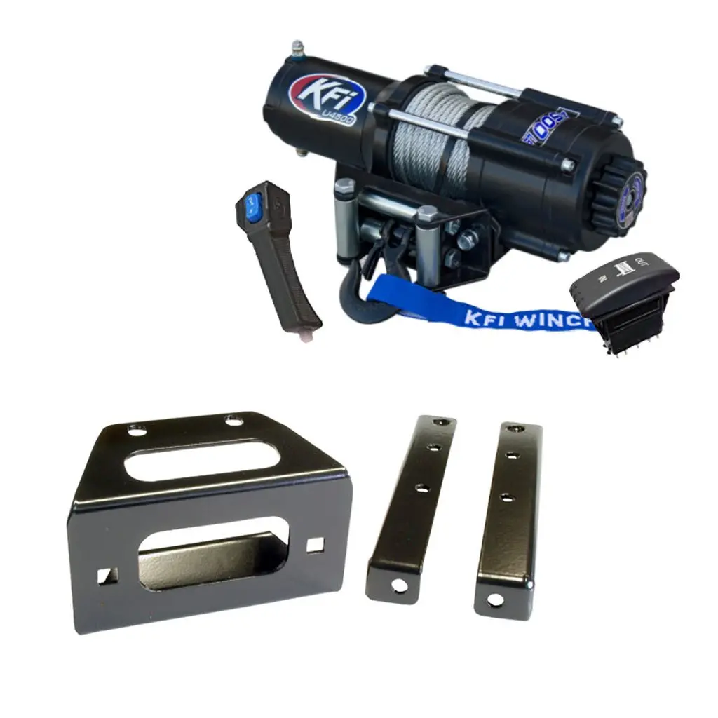 Kfi Winch & Winch Mount Kit Polaris Rzr 570 / S / Trail (Base/Eps/Premium), 800 / S (Base/Eps), Rzr 4 800 (Base/Eps) 1