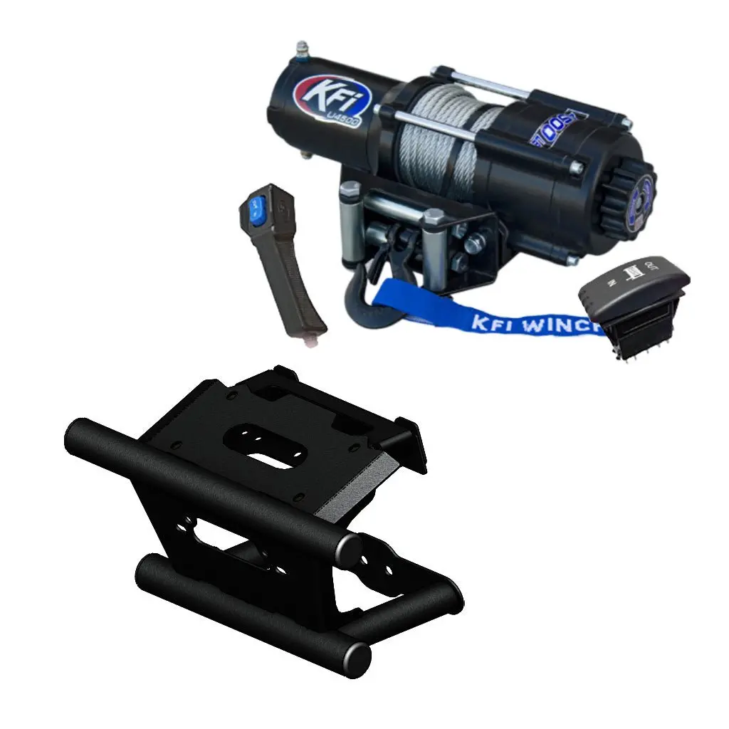 Kfi Winch & Winch Mount Kit Polaris Rzr Rs1 2018-2022 1