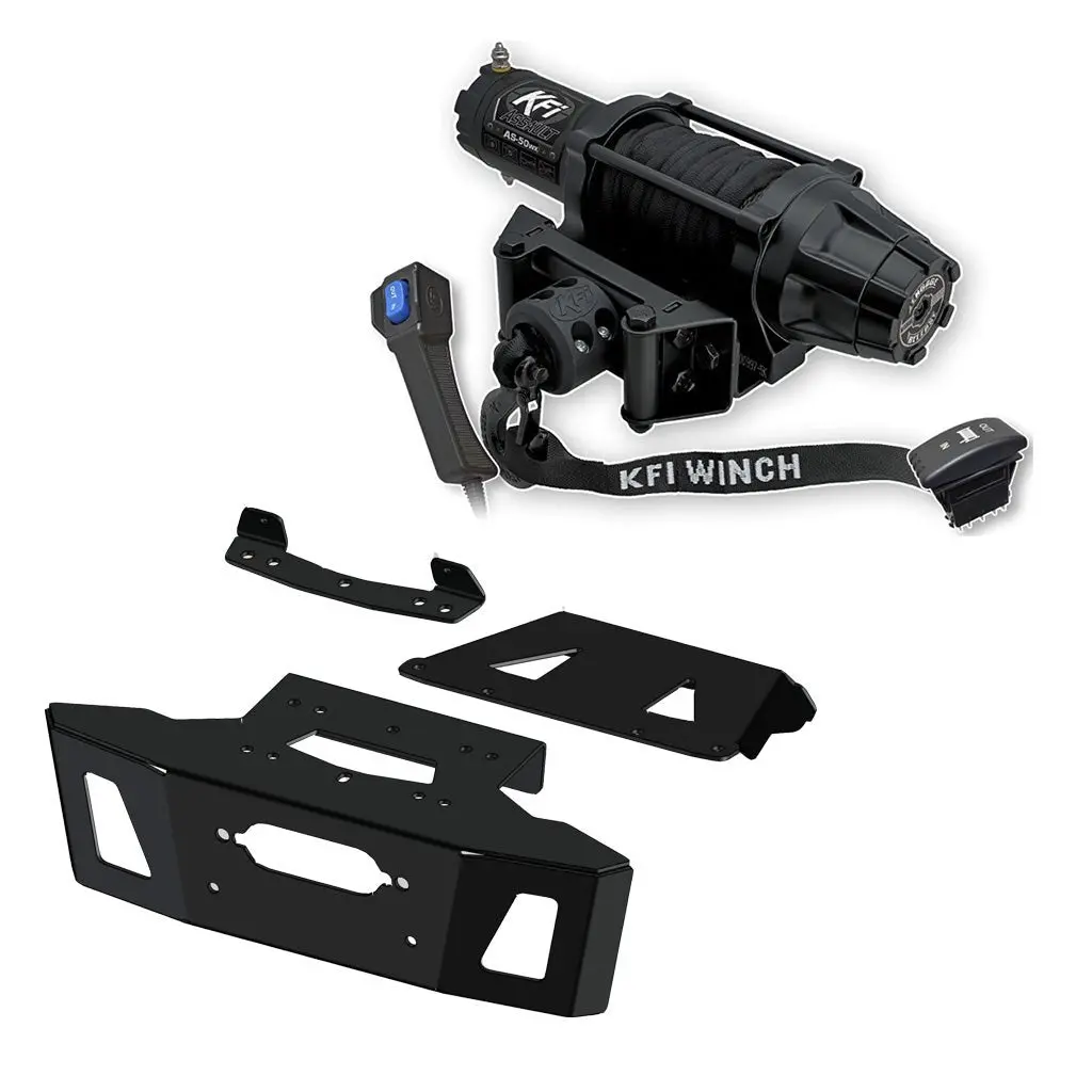 Kfi Winch & Winch Mount Kit Polaris Rzr Xp 1000 2024 4