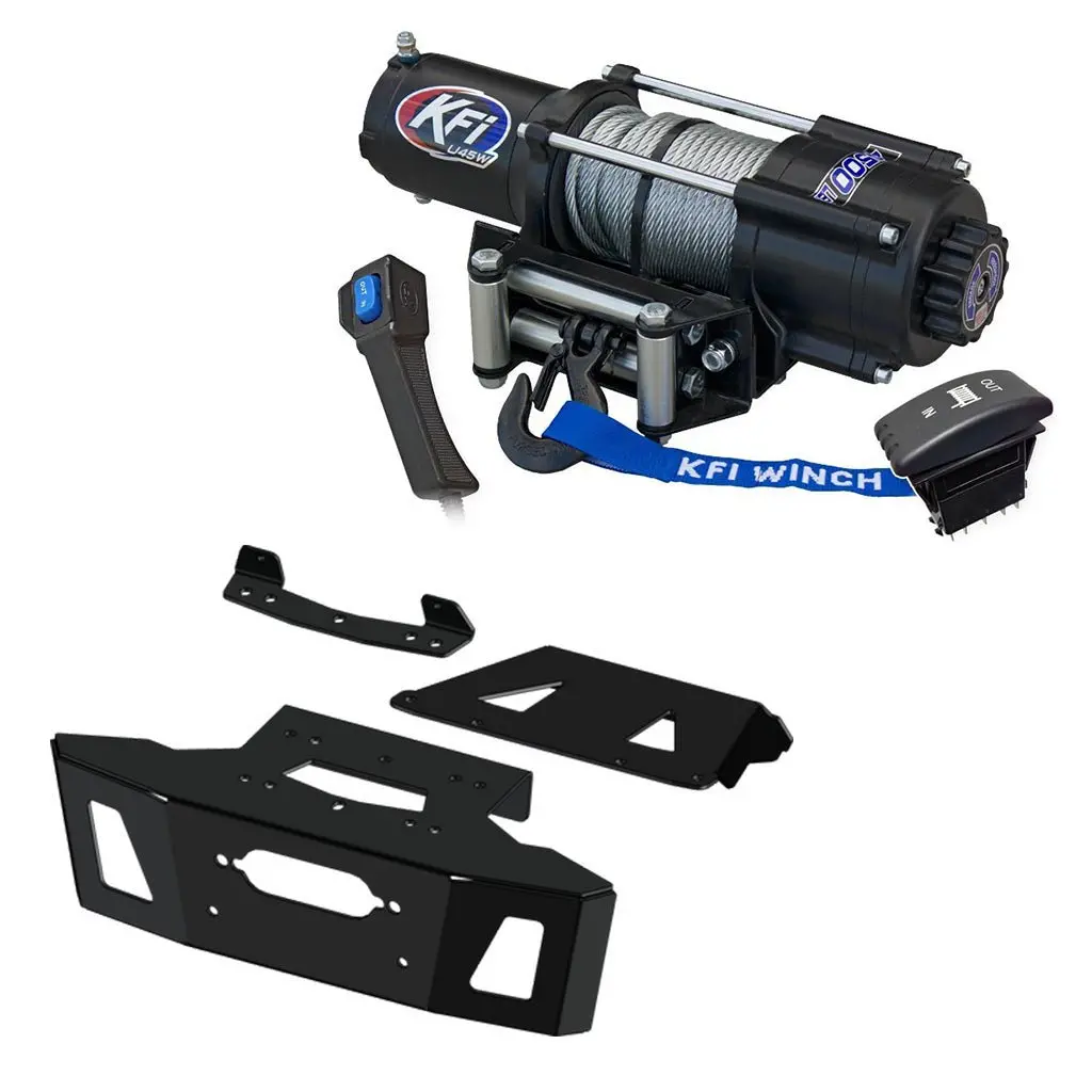 Kfi Winch & Winch Mount Kit Polaris Rzr Xp 1000 2024 2