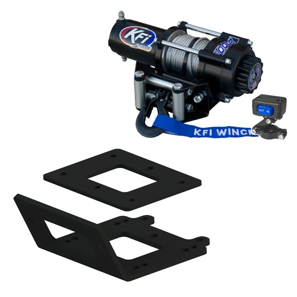 Kfi Winch & Winch Mount Kit Yamaha Kodiak 450 4X4 Atv (2018-2025) 1