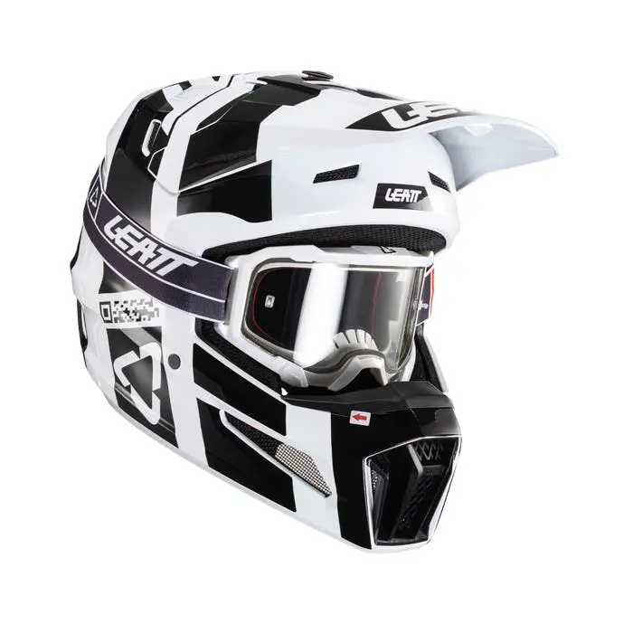 Leatt 3.5 Moto Helmet With 4.5 Goggles V24 1