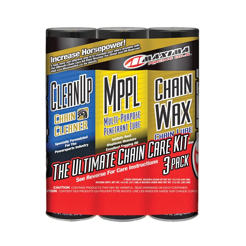 Maxima Ultimate Chain Wax Care Kit 3/Pk 1