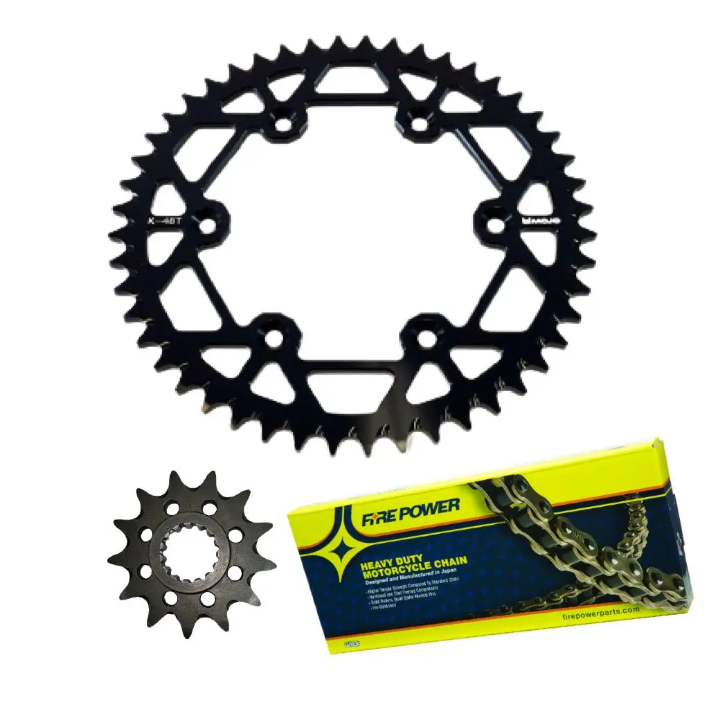 Mojo Gasgas Chain And Sprocket Kit Black | Mojo-Gas-Csk-Blk 3