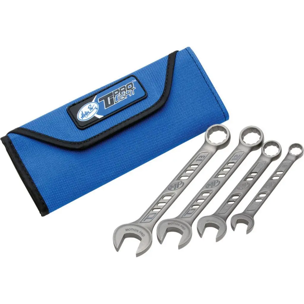 Motion Pro Tiprolight Titanium Combination 4 Piece Wrench Set | 08-0478 1