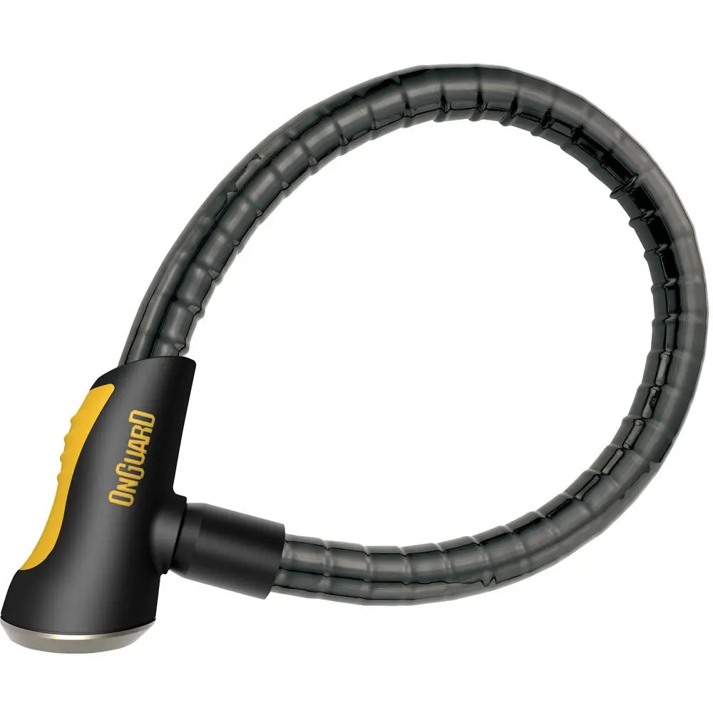 Onguard Rottweiler Armored Cable Lock Black/Yellow 7 Ft | 8023L 1
