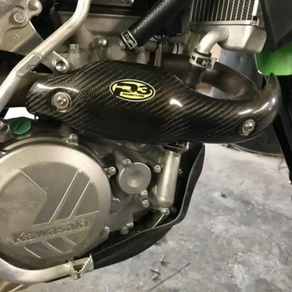 P3 Carbon Fiber Header Heat Shield For Kaw Kx450f (16-18) | 206073 1