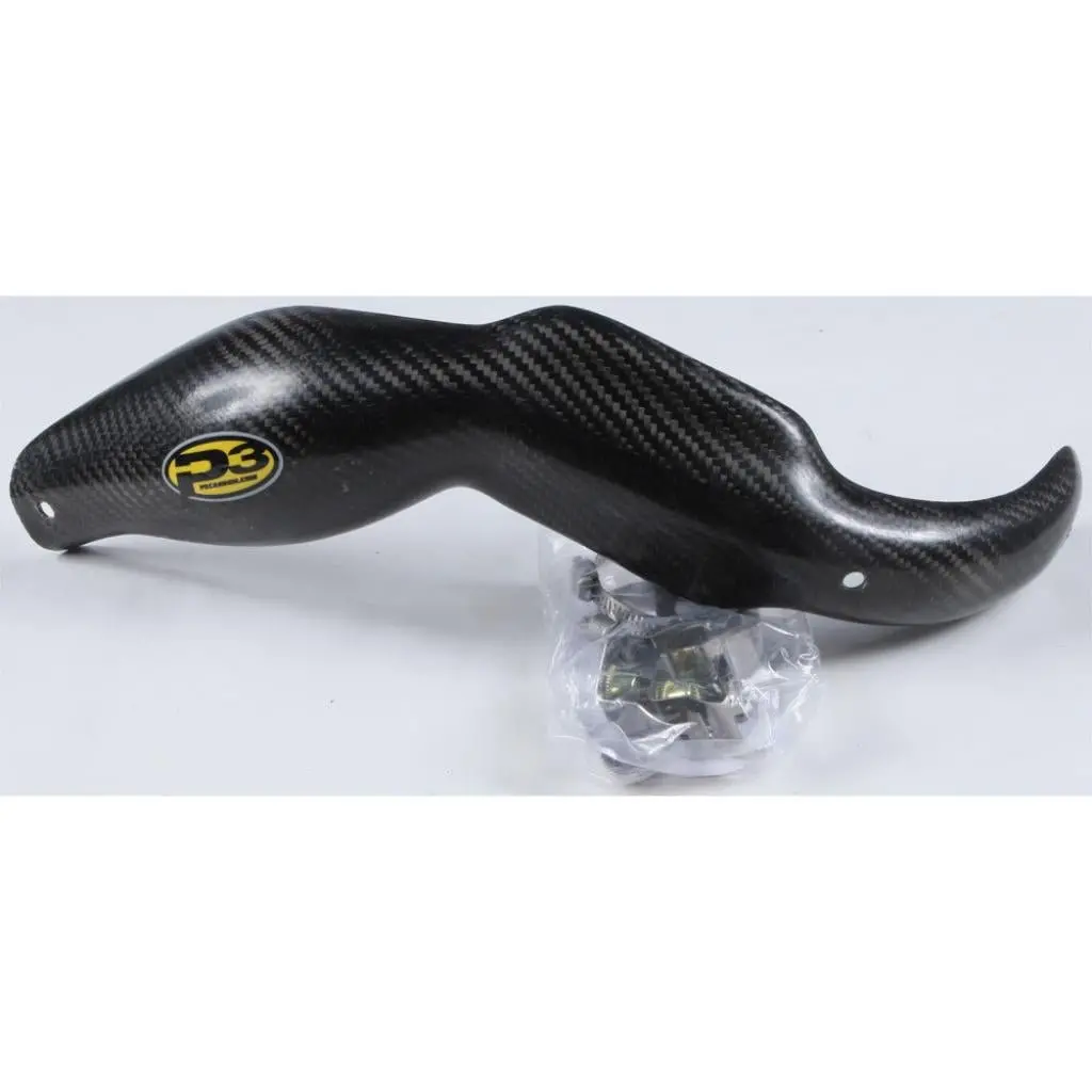 P3 Carbon Fiber Header Heat Shield Ktm W/Fmf Megabomb | 201094 1