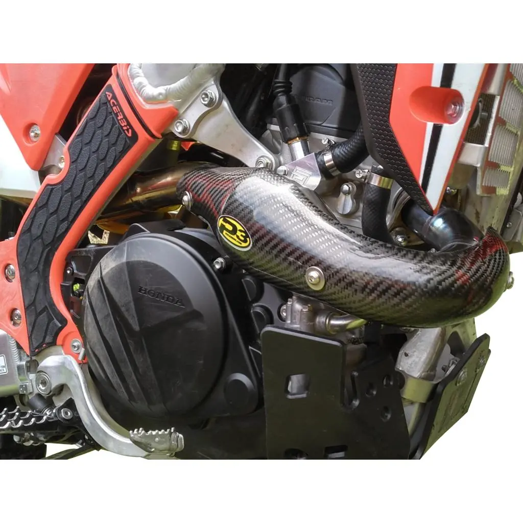 P3 Carbon Fiber Maxcoverage Heat Shield Honda Crf450x/L 19-23 W/ Fmf Megabomb | 205077 1