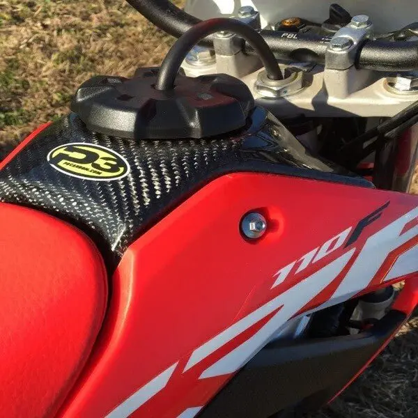 P3 Carbon Fuel Tank Cover Honda Crf110/125 ('19-'23) | 775051 1