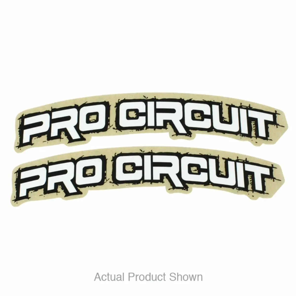 Pro Circuit Font Fender Decal - Retro - White | Dc0010-Retro 1