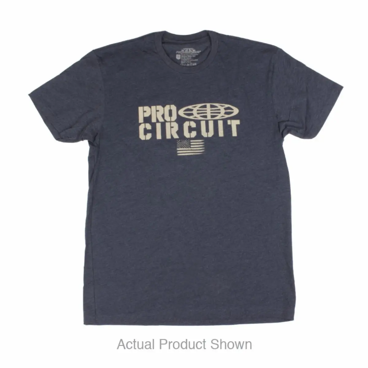Pro Circuit Logo Flag T-Shirt - Heather Navy | 646200 1