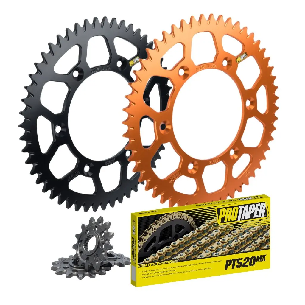 Protaper Gold Series Chain & Sprocket Kit Ktm/Husqvarna/Gasgas 125-501 1