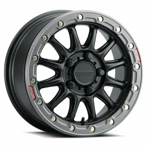 Raceline A14 Alpha Black/Gunmetal Beadlock Wheels 2