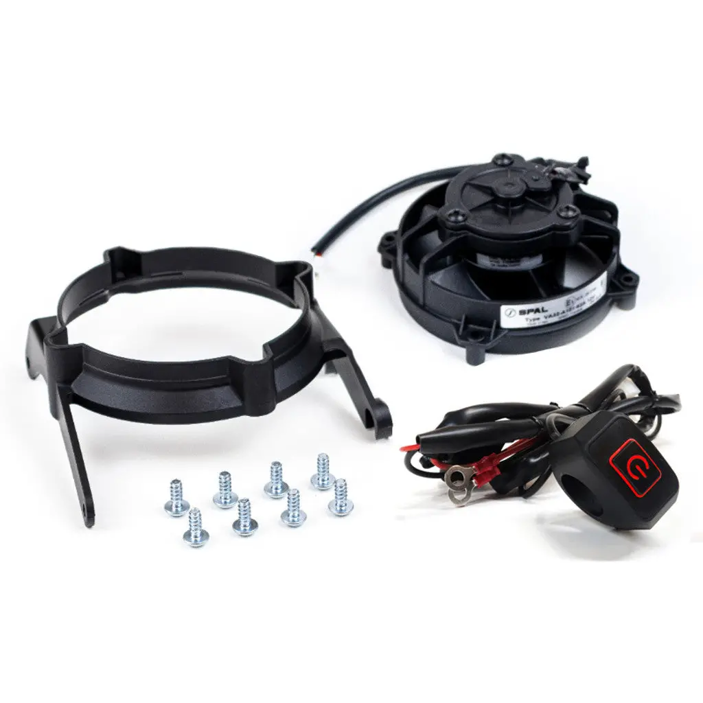 Spal Radiator Cooling Fan And Mounting Kit W/ Led On/Off Switch For 2017+ Ktm/Husky/Gasgas 1