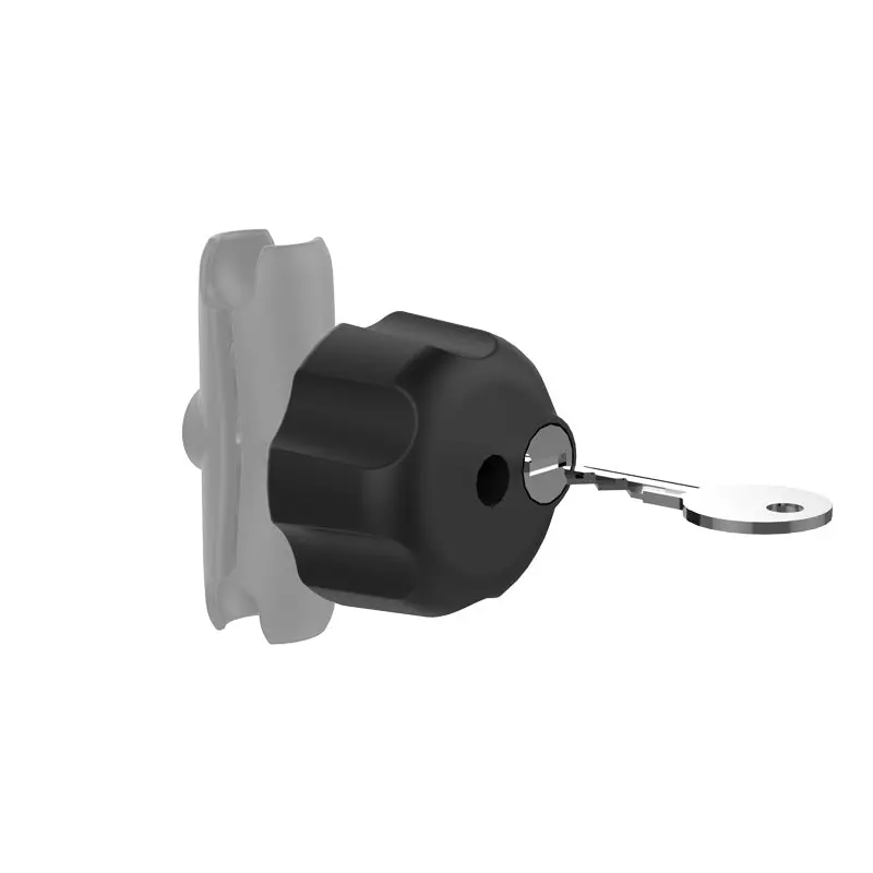 Ram Key Lock Knob With Brass Insert For B Size Socket Arms | Ram-Knob3lu 1