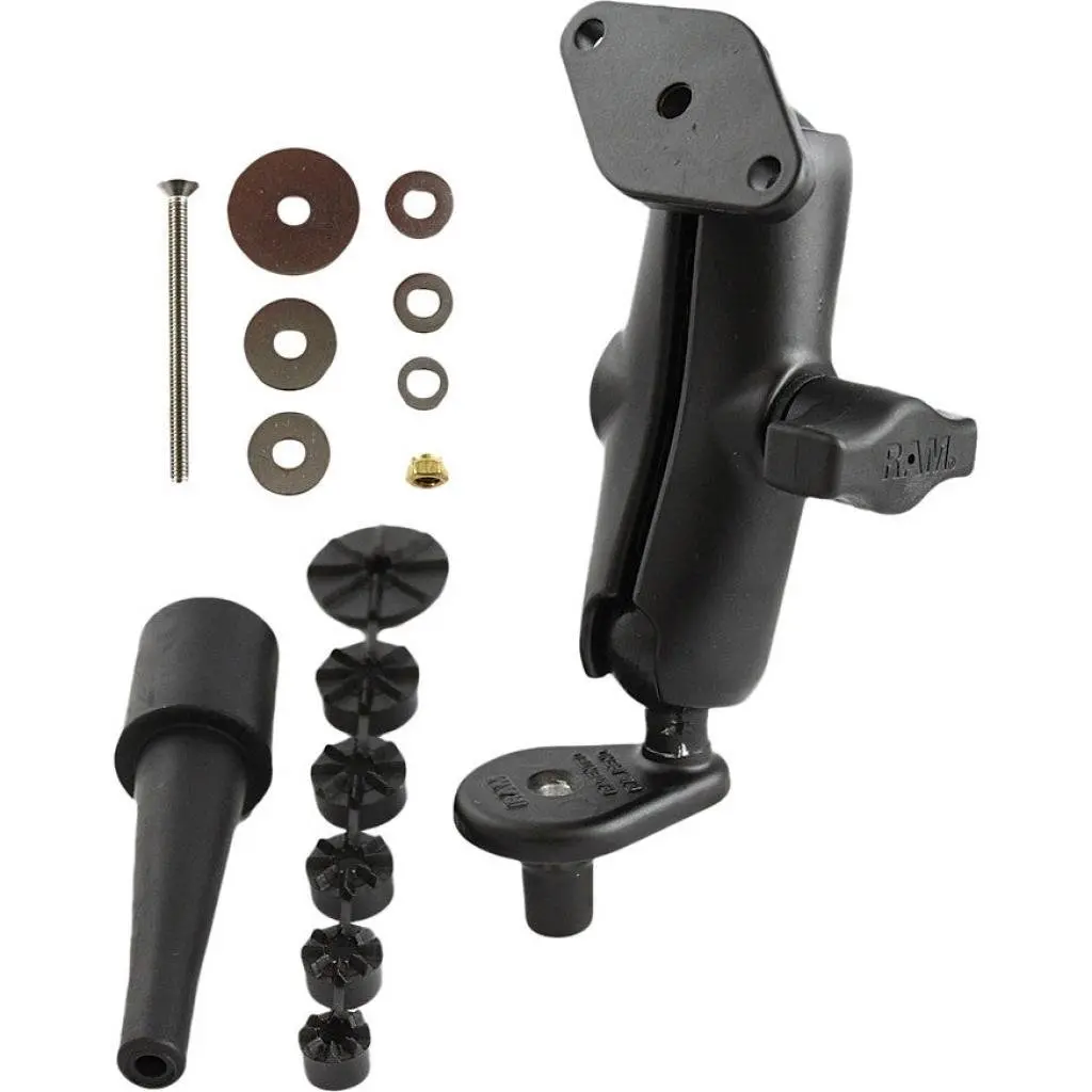 Ram Motorcycle Fork Stem Double Ball Mount | Ram-B-176 1