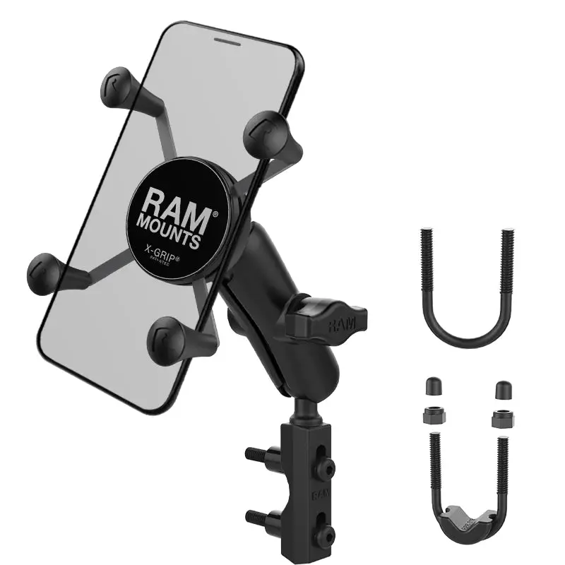 Ram X-Grip Phone Mount W/  Brake/Clutch Reservoir Base - Medium | Ram-B-174-Un7 1