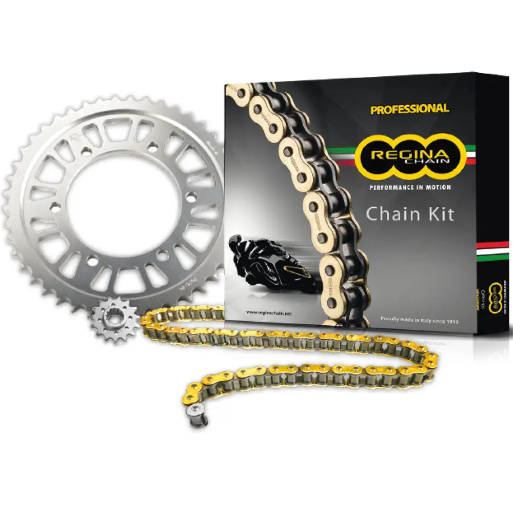 Regina Zrp Z-Ring Adventure 520 Gold Chain & Sprocket Kit Kawasaki Klr650 1
