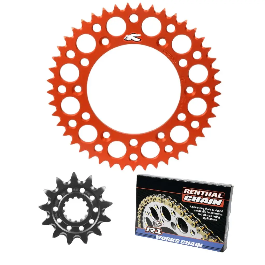 Renthal Ultralight Works Chain & Sprocket Kit Ktm/Husqvarna 50Cc '14-23 1