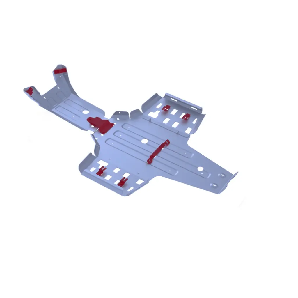 Rival Powersports Central Skid Plate Alloy Yamaha Yfm700k Kodiak | 2444.7132.1 1