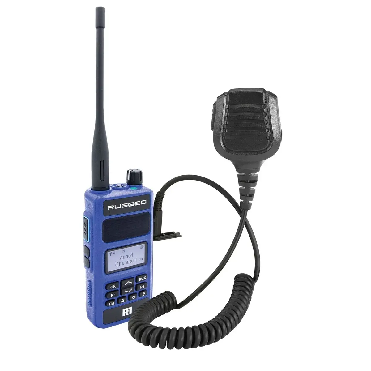 Rugged Radios Rugged R1 - Business Band Two Way Handheld Radio W/ Hand Mic 1