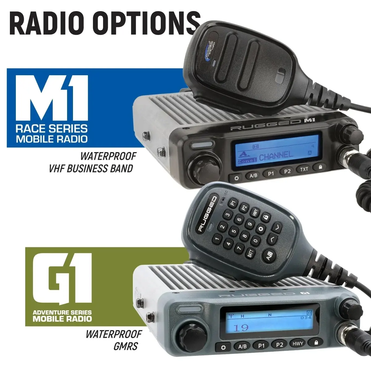 Rugged Radios Complete Communication Kit W/ Bluetooth Intercom & 2-Way Radio For Can-Am Commander/Maverick 4