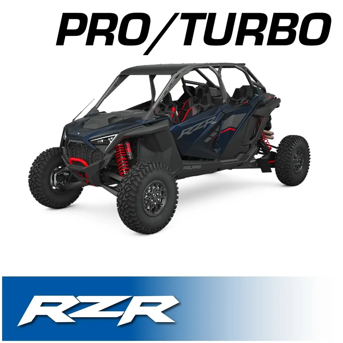 Rugged Radios Complete Communication Kit W/ Bluetooth Intercom & 2-Way Radio For Polaris Rzr Pro Xp & Turbo/Pro R 1